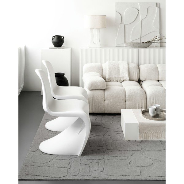 Šedý vlněný koberec 160x230 cm Morphic Dunes – Agnella-image-3