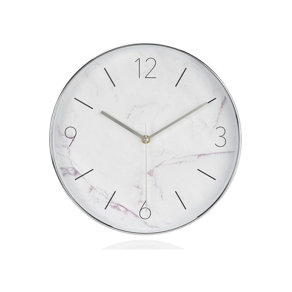 Bílé mramorové hodiny Andrea House Marble, 30 cm