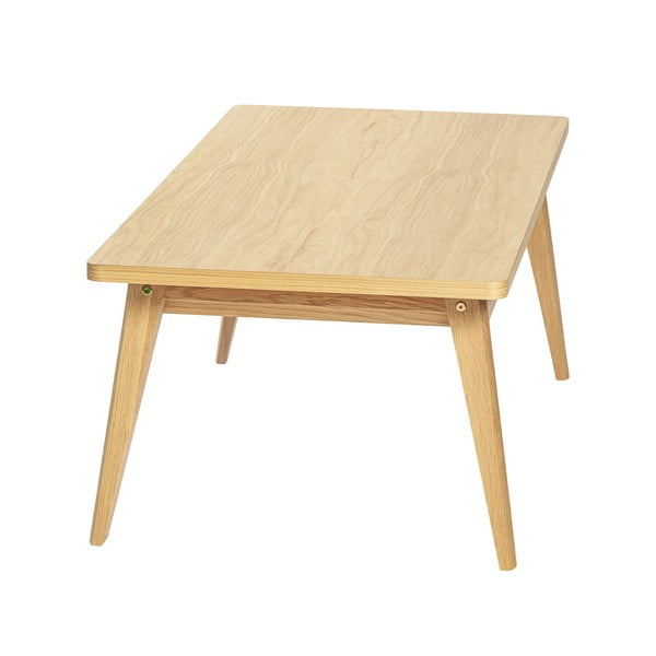 Konferenční stolek v dekoru dubu v přírodní barvě 60x120 cm Nice – Woodman-image-3