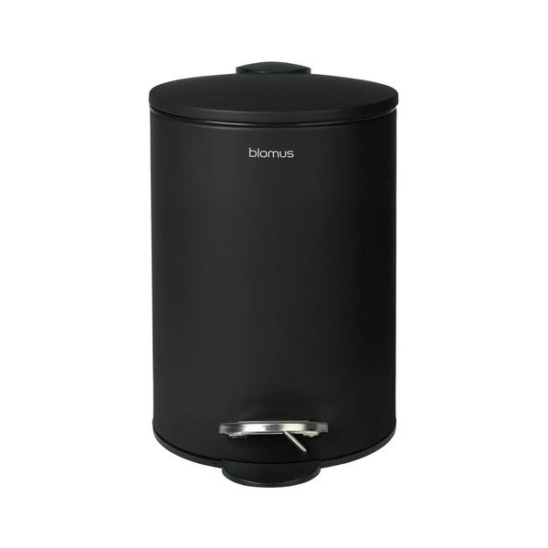 Černý nášlapný ocelový odpadkový koš 3 l Tubo – Blomus