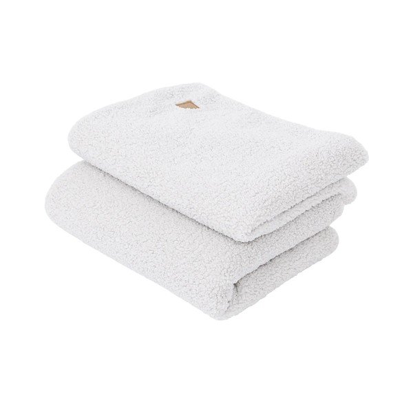 Bílá dětská deka s beránkem 100x77 cm – Meowbaby-image-2