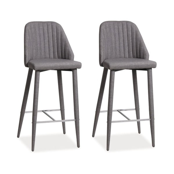 Sada 2 barových židlí Joko Grey