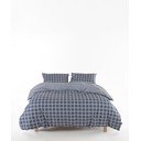Šedé povlečení na jednolůžko z bavlny Renforcé 140x200 cm Linear Calm Geometric – Mila Home Luxury
