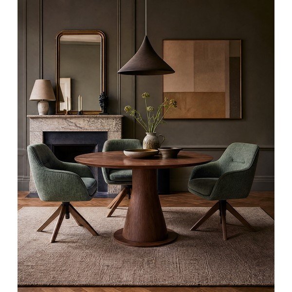 Zelená čalouněná jídelní křesla v sadě 2 ks Avola – Unique Furniture-image-3
