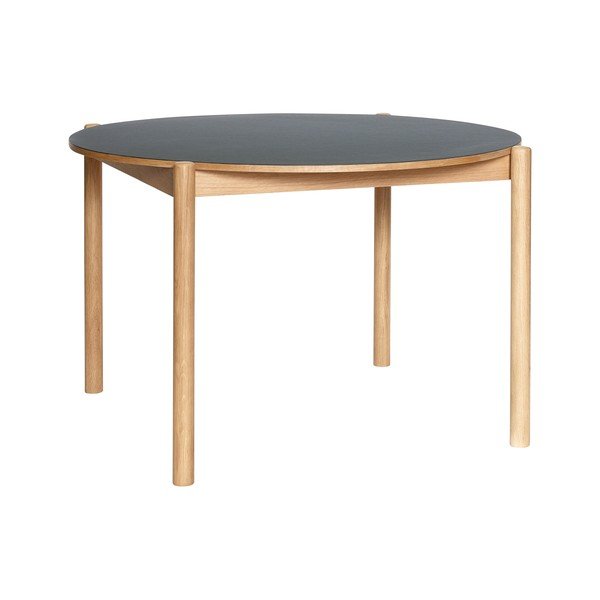 Kulatý jídelní stůl z dubového dřeva ø 115 cm Oblique – Hübsch