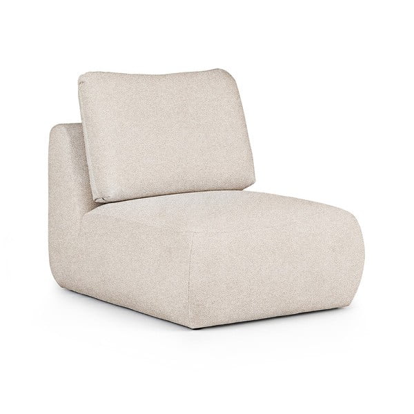 Krémové křeslo z textilie bouclé Mirel – Rodier-image-2