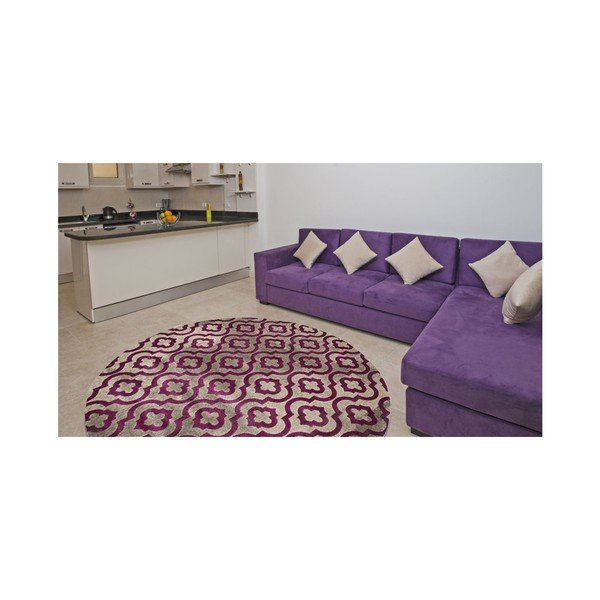 Fialový koberec Webtappeti Evergreen, 155 cm-image-1