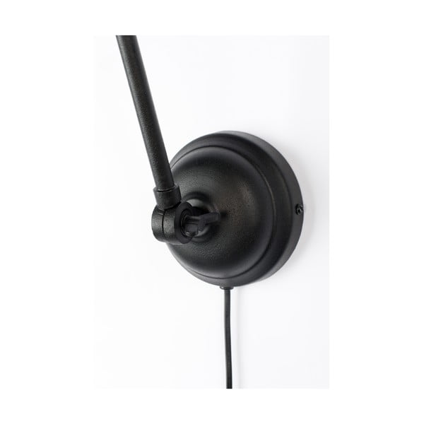 Černé nástěnné svítidlo White Label Maarten-image-4