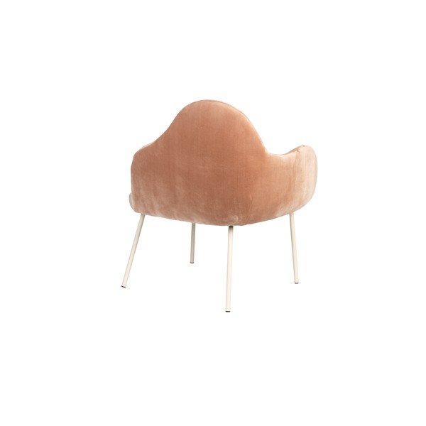 Broskvové sametové křeslo Friuli – Zuiver-image-4