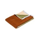 Hnědý froté bavlněný ručník 50x100 cm Block – Hübsch