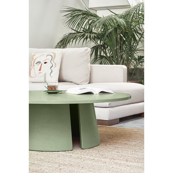 Zelený konferenční stolek Teulat Cep, ø 110 cm-image-2