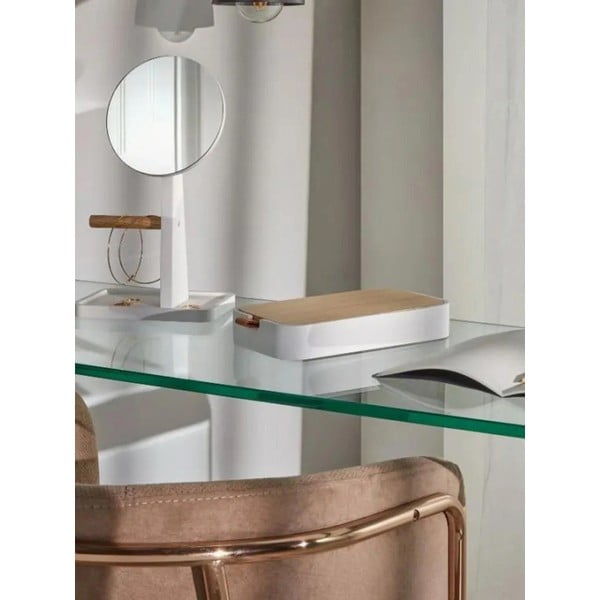 Skleněný konzolový stolek 40x125 cm Burano – Kave Home-image-2