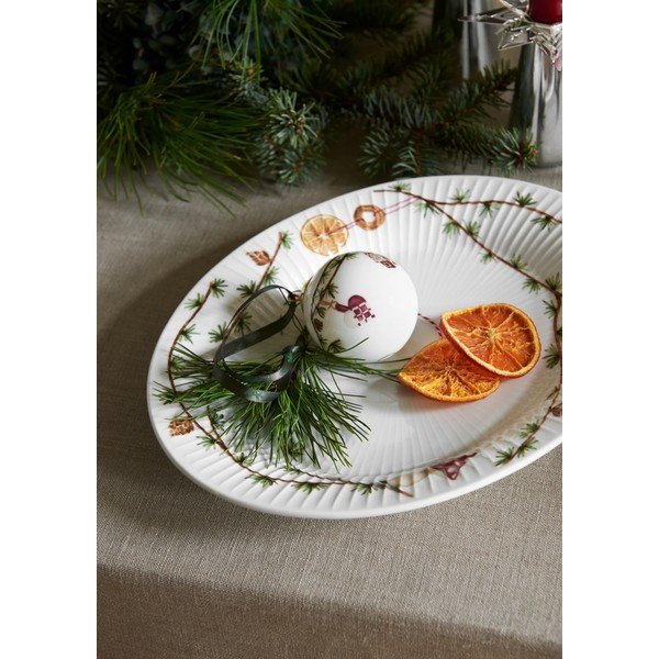 Porcelánový tác s vánočním motivem 22,5x28,5 cm Hammershøi Christmas – Kähler Design-image-1