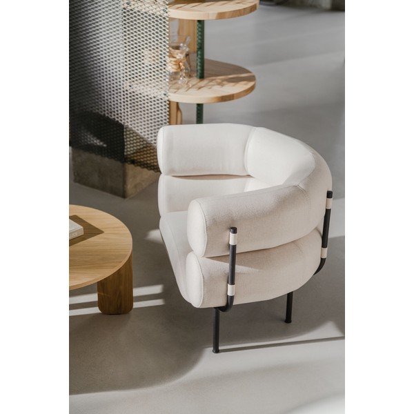 Béžové vlněné křeslo Ubi – noo.ma-image-3