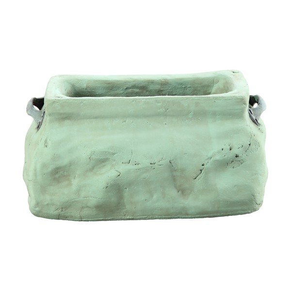 Květináč Dull 23x14 cm, zelený