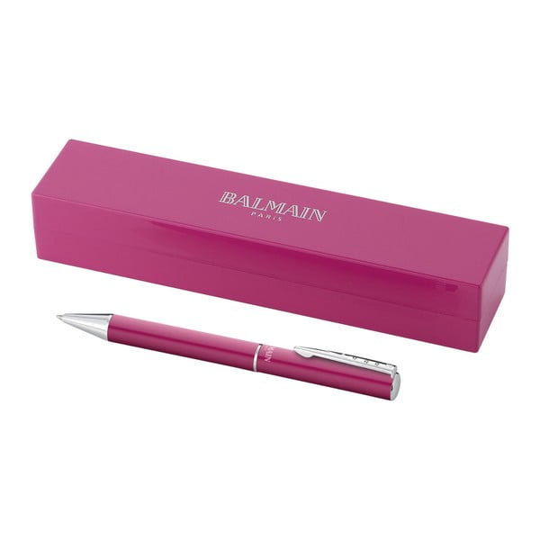 Růžové pero s pouzdrem Balmain Rollerball, 1,29 cm