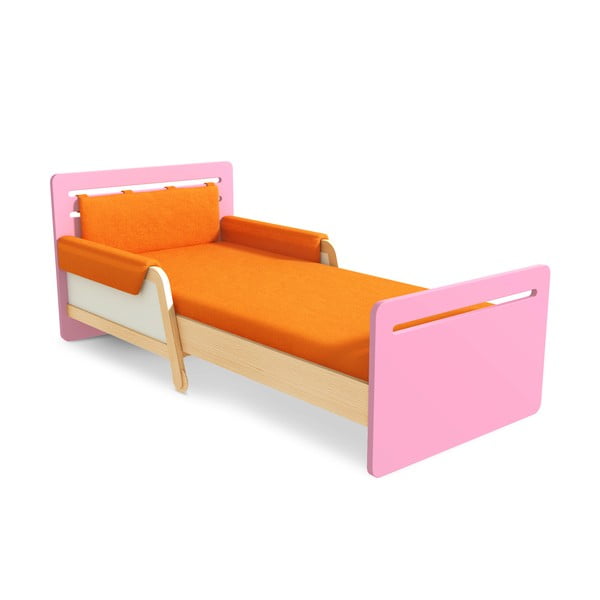 Růžová nastavitelná postel Timoore Simple
