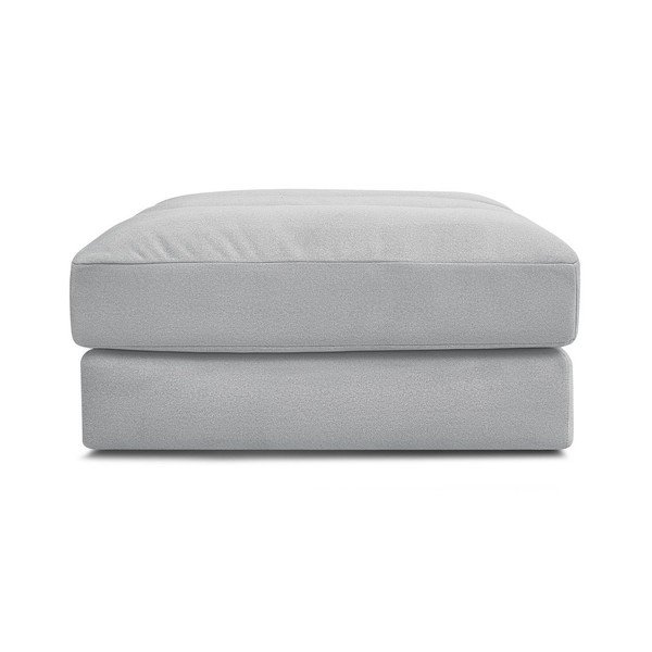 Světle šedá sametová podnožka Sierra – Bobochic Paris