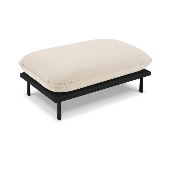 Béžový sametový taburet Auguste – Interieurs 86-image-3