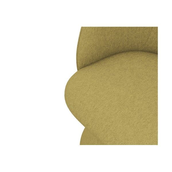 Žluté čalouněné jídelní křeslo Maia – Makamii-image-4