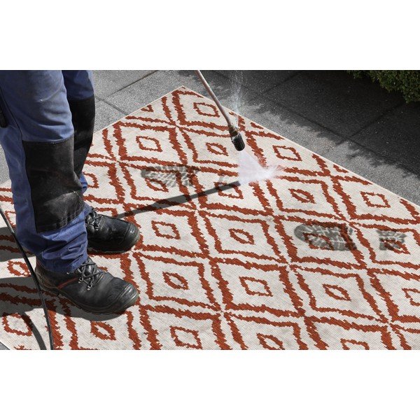 Červeno-bílý venkovní koberec NORTHRUGS Rio, 80 x 150 cm-image-1