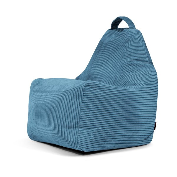 Modrý manšestrový sedací vak Play Amuse – SLOWDOWN