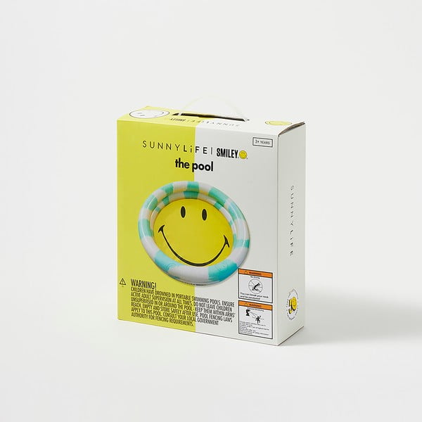 Nafukovací bazén Sunnylife Smiley, ø 165 cm-image-4