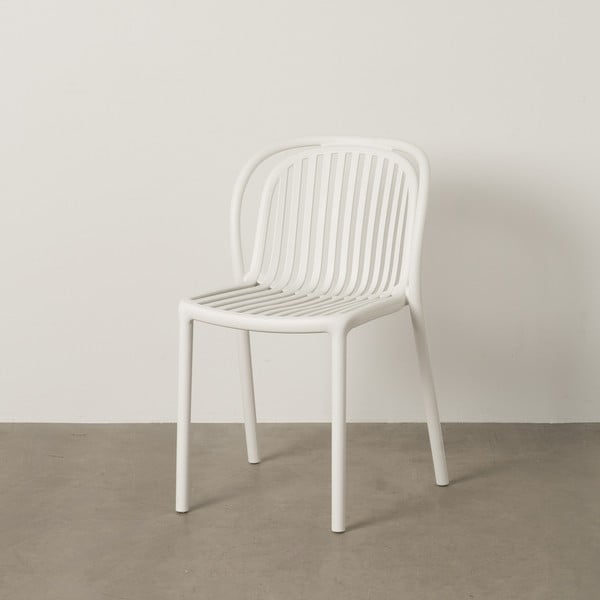 Bílá plastová jídelní židle Alia – Ixia-image-1