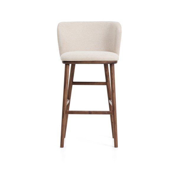 Béžová čalouněná barová židle (výška sedáku 75 cm) Ciselia – Kave Home-image-3