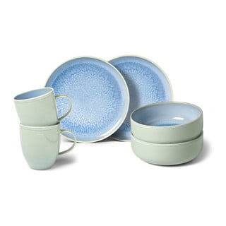 6dílná sada tyrkysového porcelánového nádobí Villeroy & Boch Like Crafted