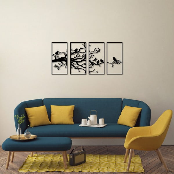 Kovová nástěnná dekorace 34x70 cm Branch – Wallity-image-3