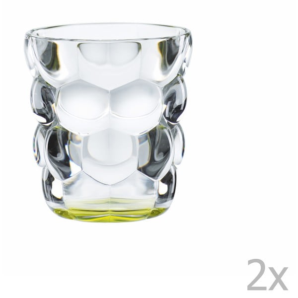 Sada 2 sklenic z křišťálového skla Nachtmann Bubbles Green, 330 ml