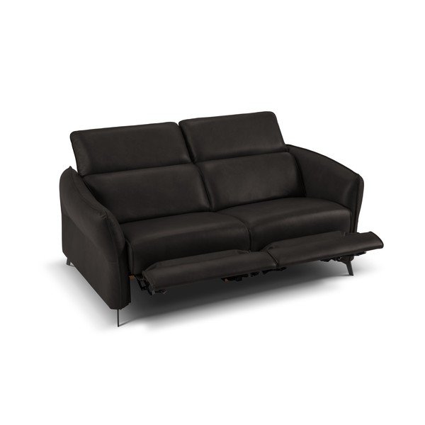Černá kožená pohovka 103 cm Hubble – Windsor & Co Sofas-image-4