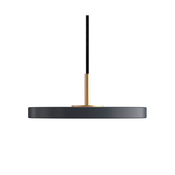 Antracitové LED závěsné svítidlo s kovovým stínidlem ø 15 cm Asteria Micro – UMAGE-image-4