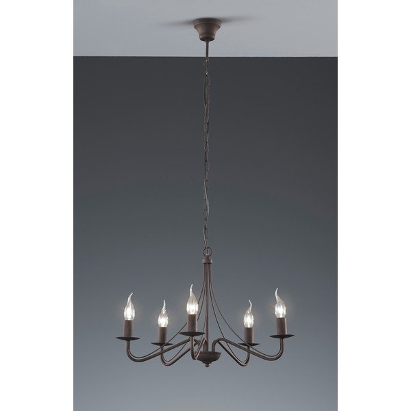 Kovové závěsné svítidlo v bronzové barvě ø 55 cm Country – Reality-image-2