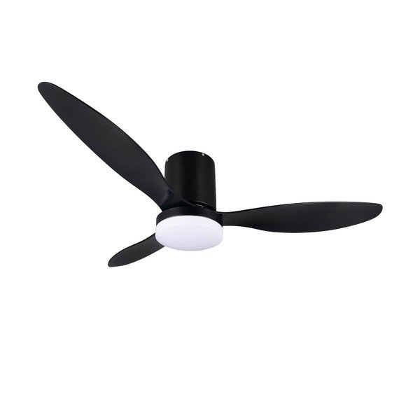 Matně černé LED stropní svítidlo ø 132 cm Göteborg – Reality