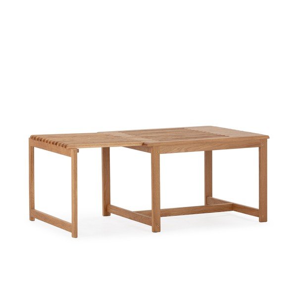 Konferenční stolek z dubového dřeva v přírodní barvě 60x70 cm Unai – MOME