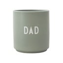 Zelený porcelánový hrnek 300 ml Dad – Design Letters