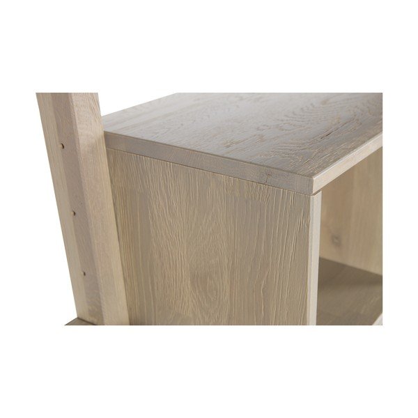 Policový díl z dubového dřeva s posuvnými dvířky k nástěnné sestavě WOOOD Gyan-image-1