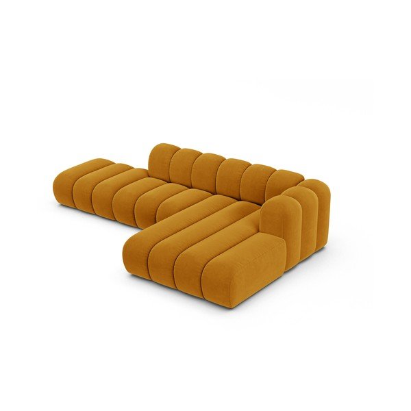 Žlutá rohová pohovka (pravý roh) Lupine – Micadoni Home-image-2