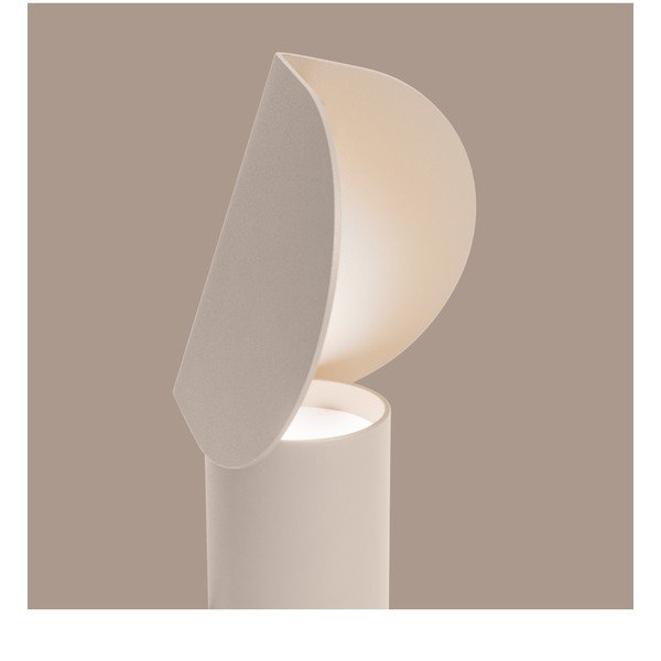 Béžová hliníková LED stolní lampa (výška 15 cm) BISCUIT – Thoro-image-2