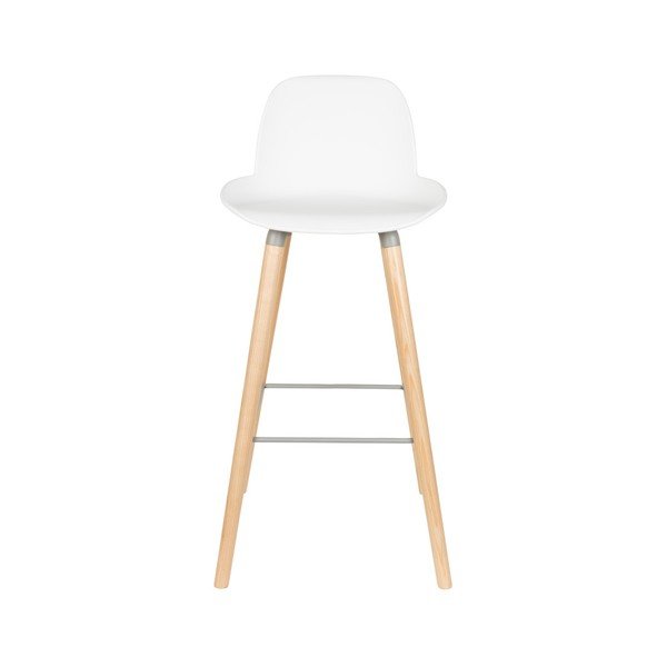 Sada 2 bílých barových židlí Zuiver Albert Kuip, výška sedu 75 cm-image-3