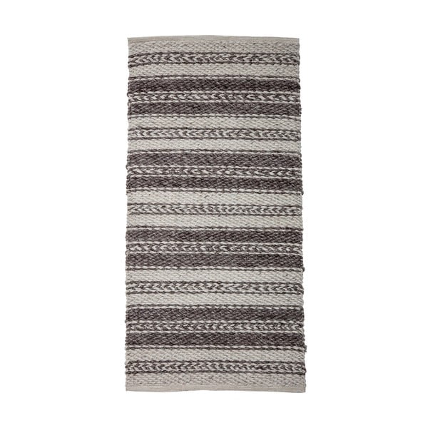 Hnědo-šedý koberec Bloomingville Poly, 70 x 140 cm