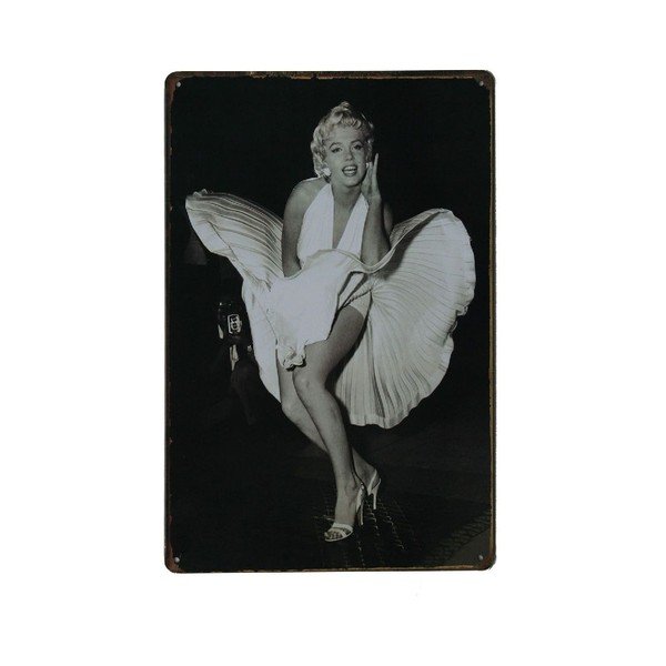 Cedule Oops Marilyn, 20x30 cm