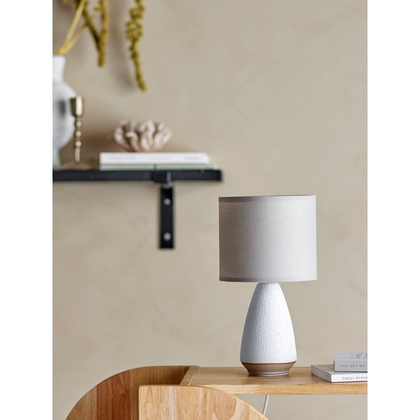Bílá/béžová stolní lampa s textilním stínidlem (výška 27,5 cm) Paprica – Bloomingville-image-1