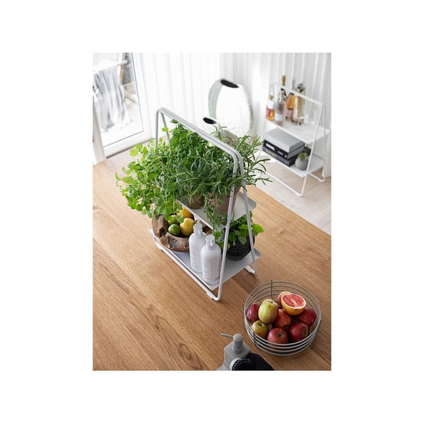 Světle šedý kovový regál 23x58 cm A-Table – Zone-image-2