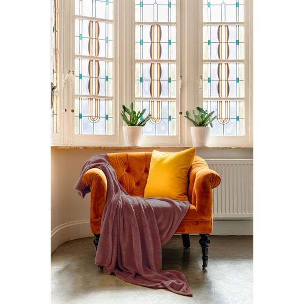 Vínový přehoz z mikroplyše na dvoulůžko 220x240 cm Cosy – Tiseco Home Studio-image-1