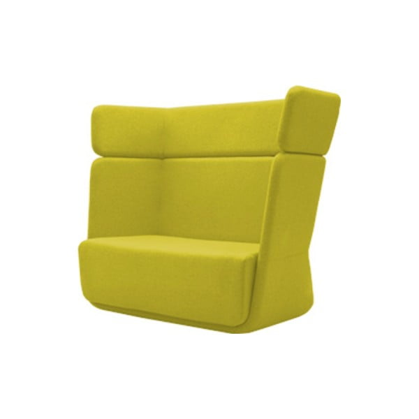 Žluté křeslo Softline Basket Felt Melange Yellow
