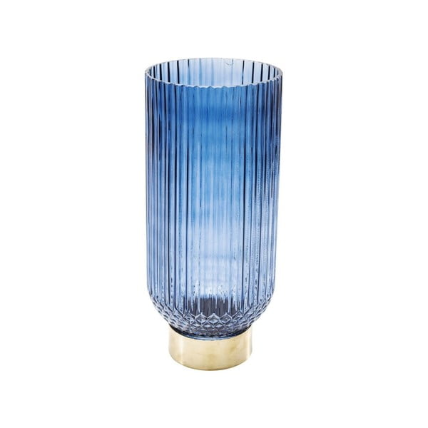 Modrá váza Kare Design Barfly Blue, 34 cm