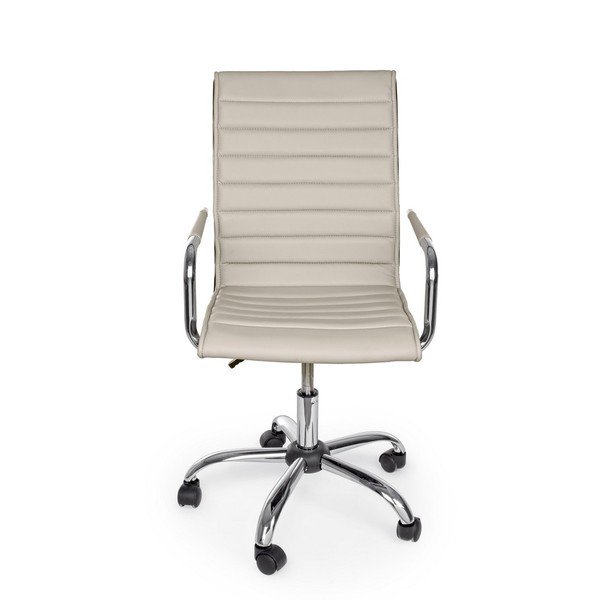 Taupe kancelářská židle z imitace kůže Perth – Yes Everyday-image-2